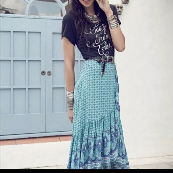 ISO!!! Spell Sunset Road Wrap Skirt Large High Low
